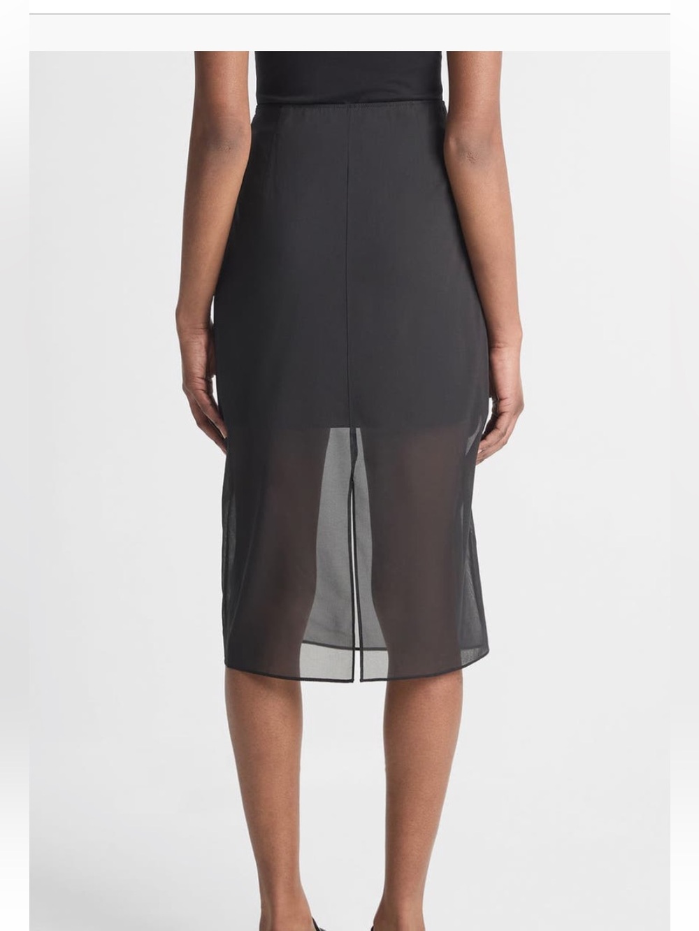 Vince Silk Blend Pencil Skirt - Picture 7 of 7